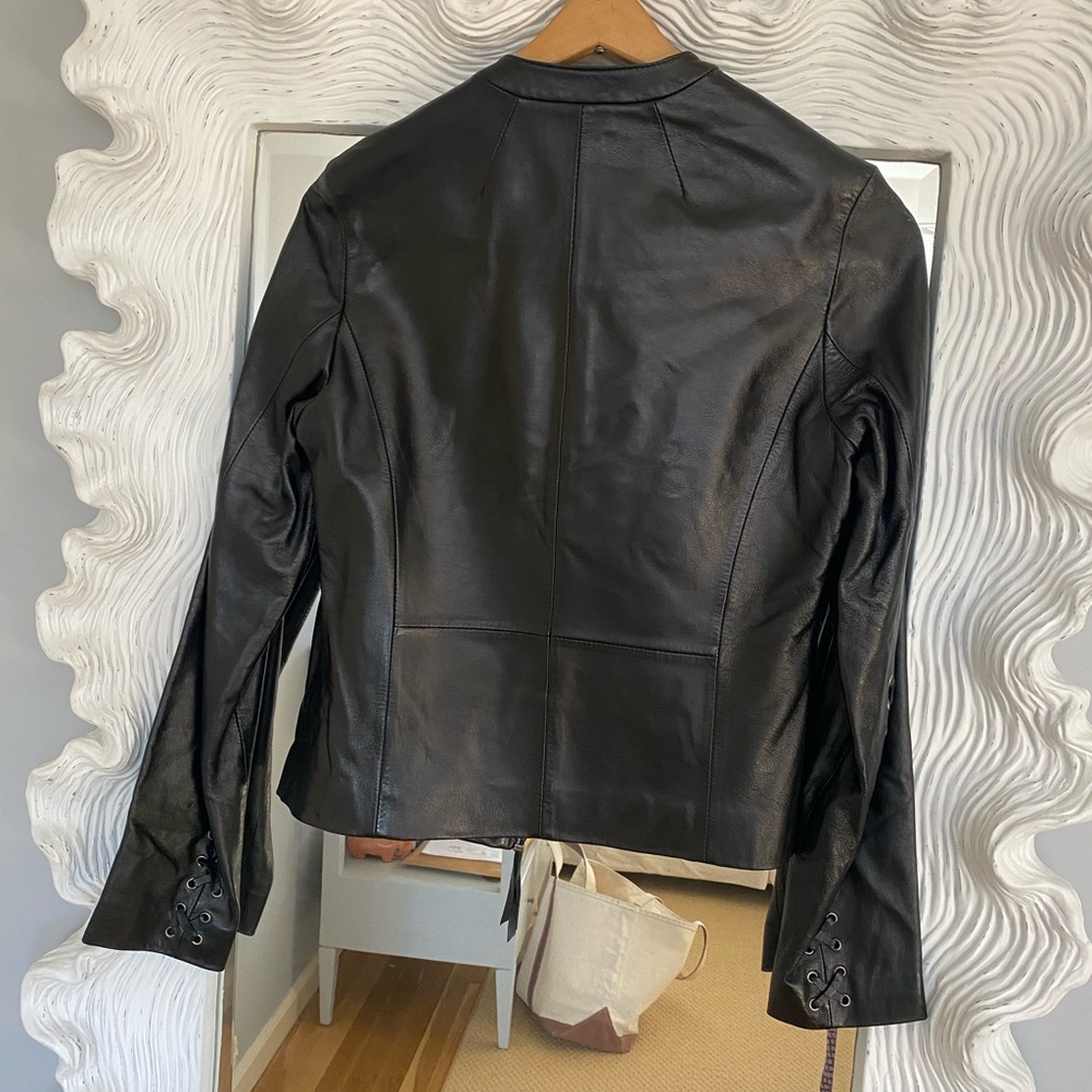 Black Leather Jacket - Picture 5 of 6